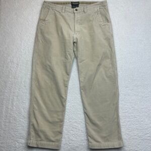Mountain Khakis Corduroy Pants Mens 38x30 (Tag 40x34) Tan‎ Five Pocket Casual